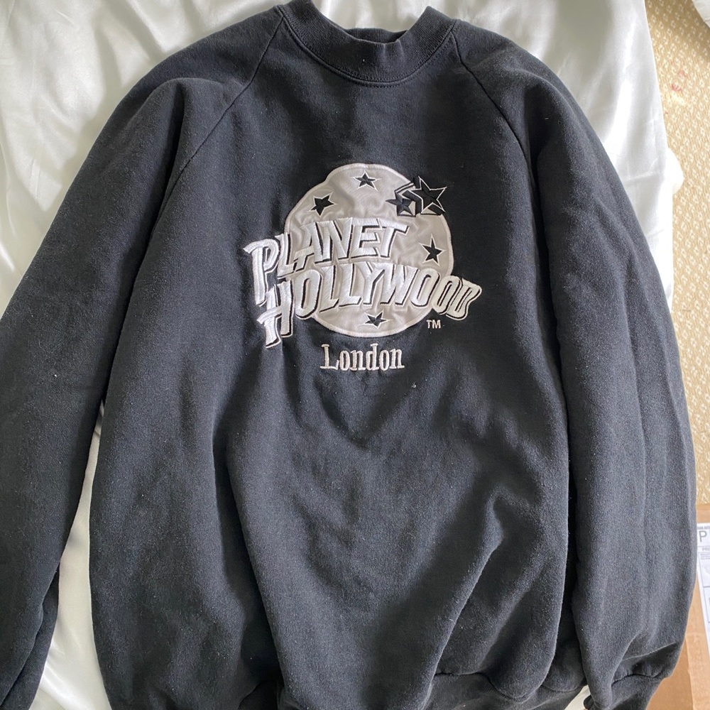 Vintage Black Planet Hollywood London Sweatshirt